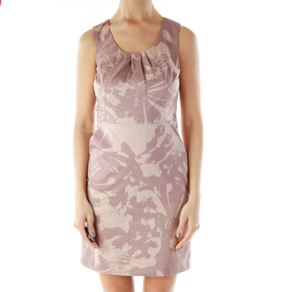 LOFT Mauve Sleeveless Work Dress - Picture 1 of 3